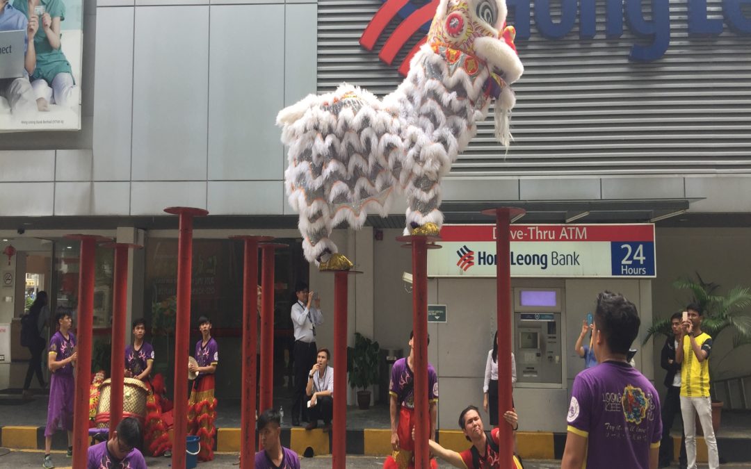 WELCOMING THE NEW YEAR WITH LION DANCE PERFORMANCES
