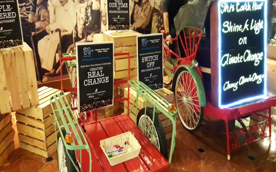 FEDERAL HOTEL SUPPORTS EARTH HOUR WITH PEDALS FOR THE PLANET
